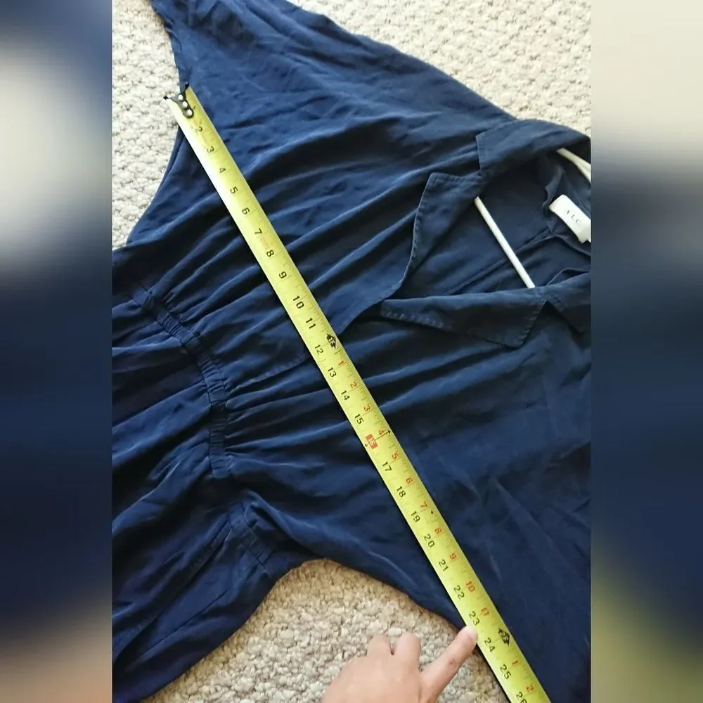A.L.C. navy blue long sleeve one piece jumpsuit size 4